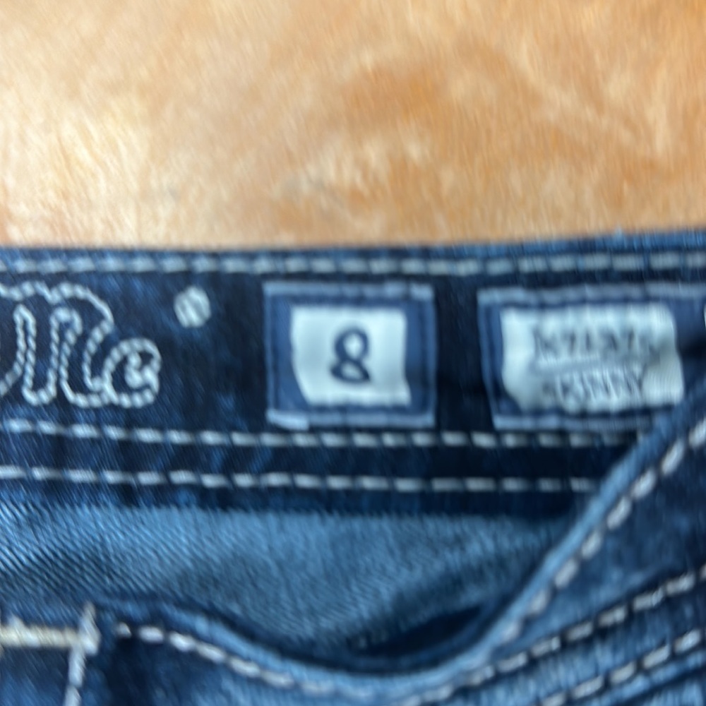 MISS ME Girls embellished jeans size 8 skinny leg - Picture 3 of 14